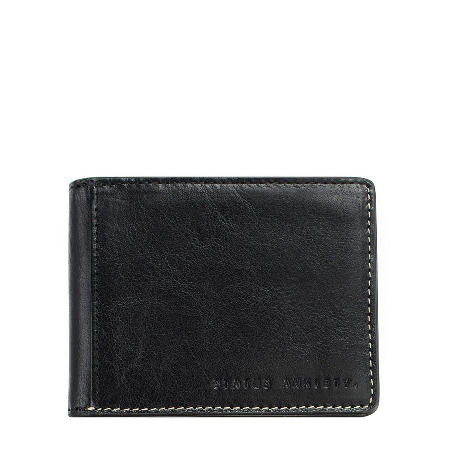 Ethan S Leather Wallet Wallet Status Anxiety Black 