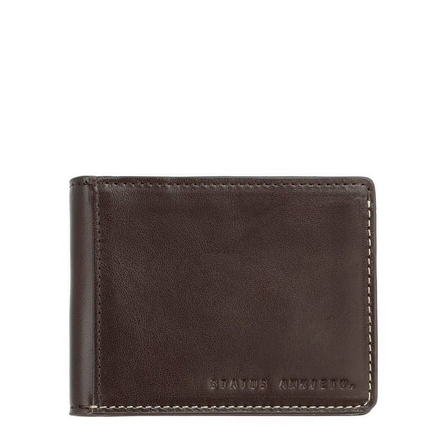 Ethan S Leather Wallet Wallet Status Anxiety Chocolate 