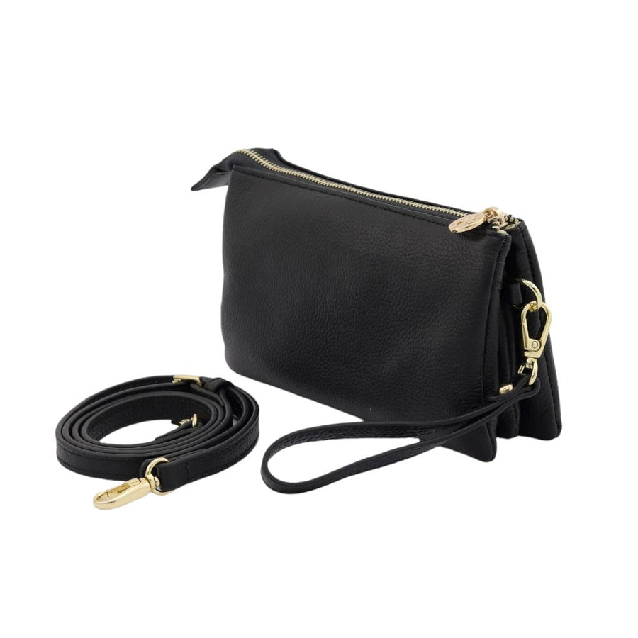 Evie Leather Clutch / Cross-Body Bag Bag Willow & Zac 