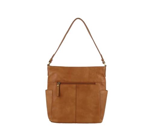 Faye Leather Stitched Design Hobo Bag Travel Bag Milleni 