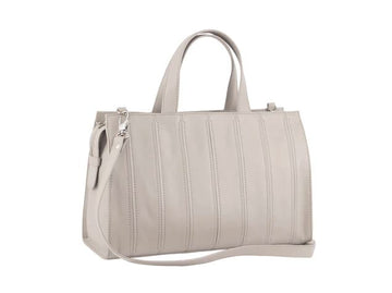 Felicity Leather Stitched Design Tote Bag Travel Bag Milleni 