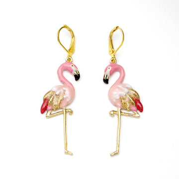 Flamingo Earrings Good After Nine TH 