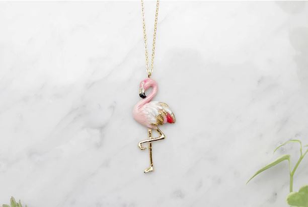 Flamingo Necklace Good After Nine TH 