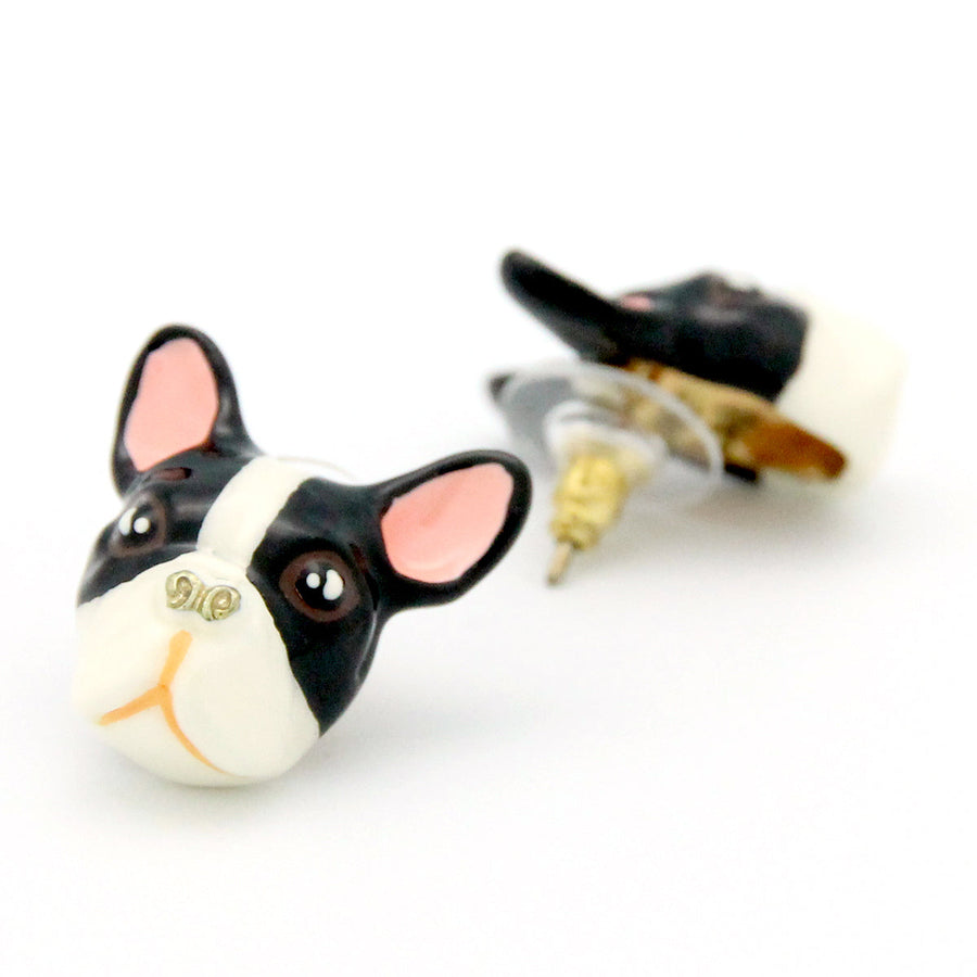 French Bulldog Earrings Good After Nine TH 