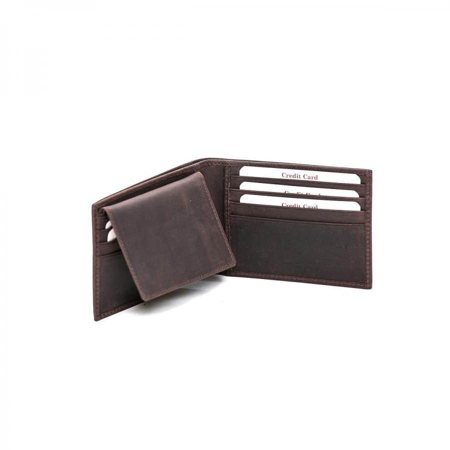 George Leather Wallet Wallet Oran Brown 