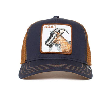 Goorin Bros Trucker Cap - The Goat Cap Hummingbird Brands Navy 