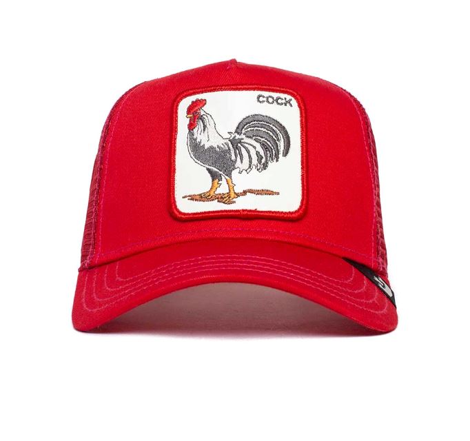 Goorin Bros Trucker Cap - The Rooster Cap LUFEMA Red 