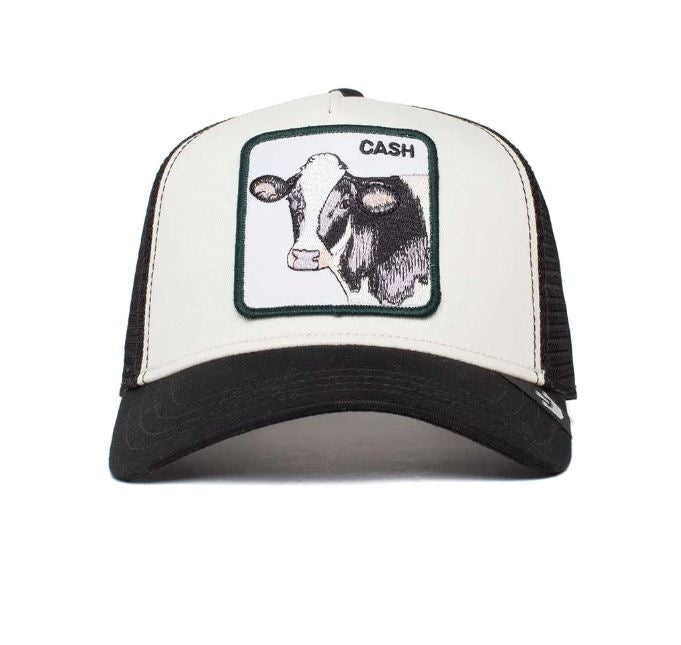 Goorin Bros Trucker Caps - The Cash Cow Cap LUFEMA White 