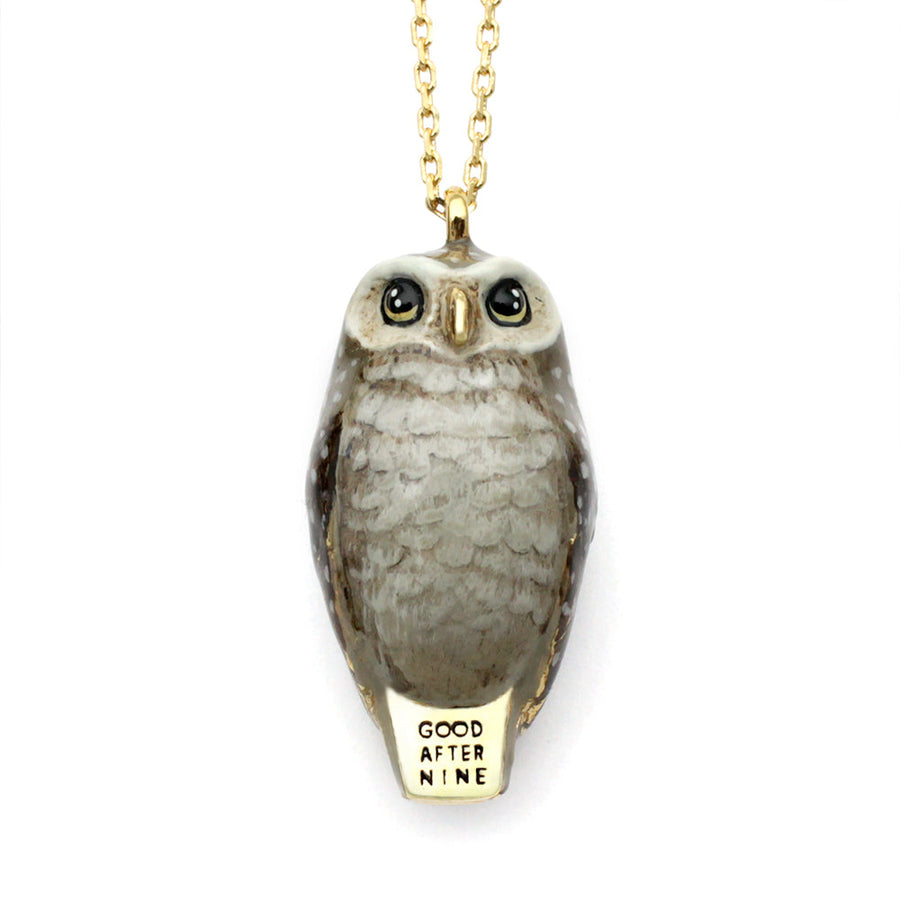 Happy Owl Necklace Good After Nine TH 