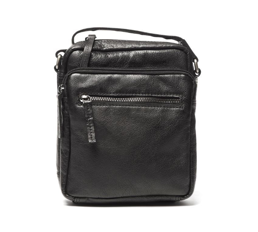 Helsinki Leather Crossbody Bag Bag Oran Black 