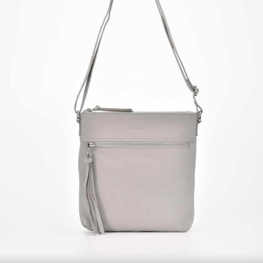 Highett Leather Cross Body Bag Wallet Gabee Beige 