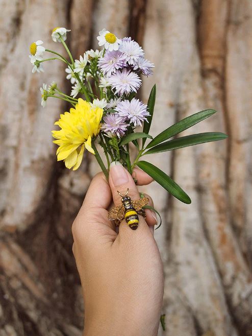 Honey Bee Ring Jewelry Good After Nine TH 