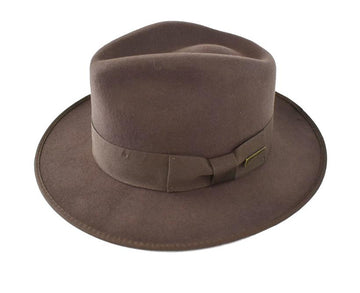 Indiana Jones Crushable Fedora Hat Hat Greenwich Hat Co Brown S 