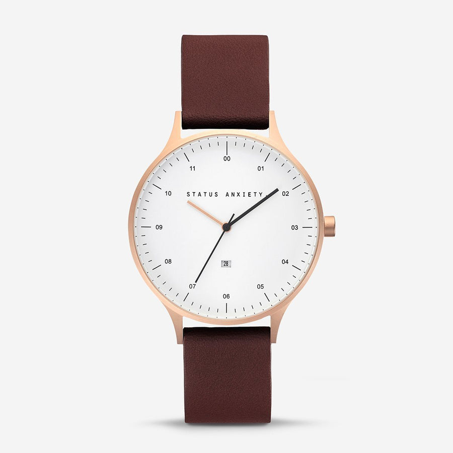 Inertia Watch Accessories Status Anxiety Brushed Copper/White/Brown 
