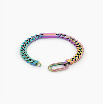 Iridescent Stainless Steel Kaleidoscope Amulet Bracelet by Tateossian Men's Jewellery Cudworth 