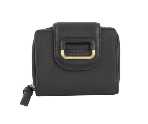 Joanna Leather Wallet Travel Bag Milleni Black 