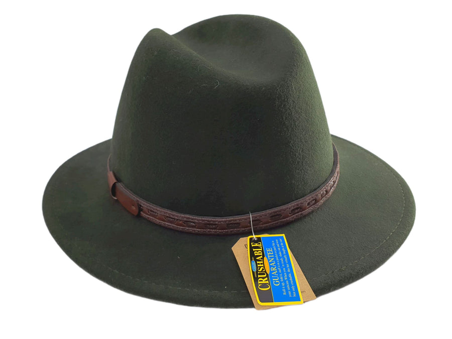 Johnny Crushable Wool Felt Safari Hat Hat Avenel 