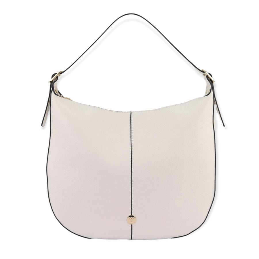 Kelsey Leather Shoulder Bag Bag Willow & Zac White 