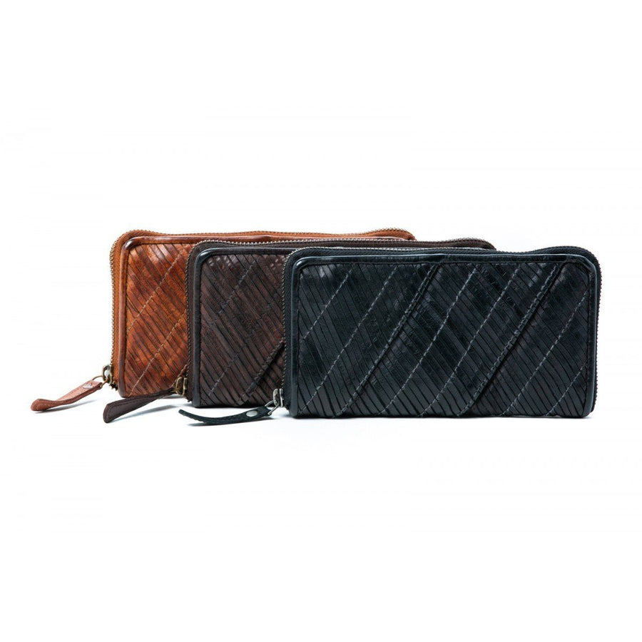 Kendra Leather Zip-Around Wallet Wallet Oran 