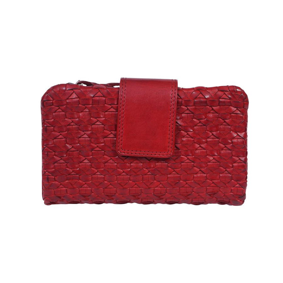Lilah Leather RFID Wallet Wallet Modapelle Red 