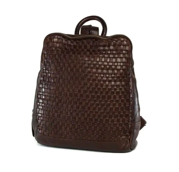 Lima Leather Backpack Backpack Oran Brown 
