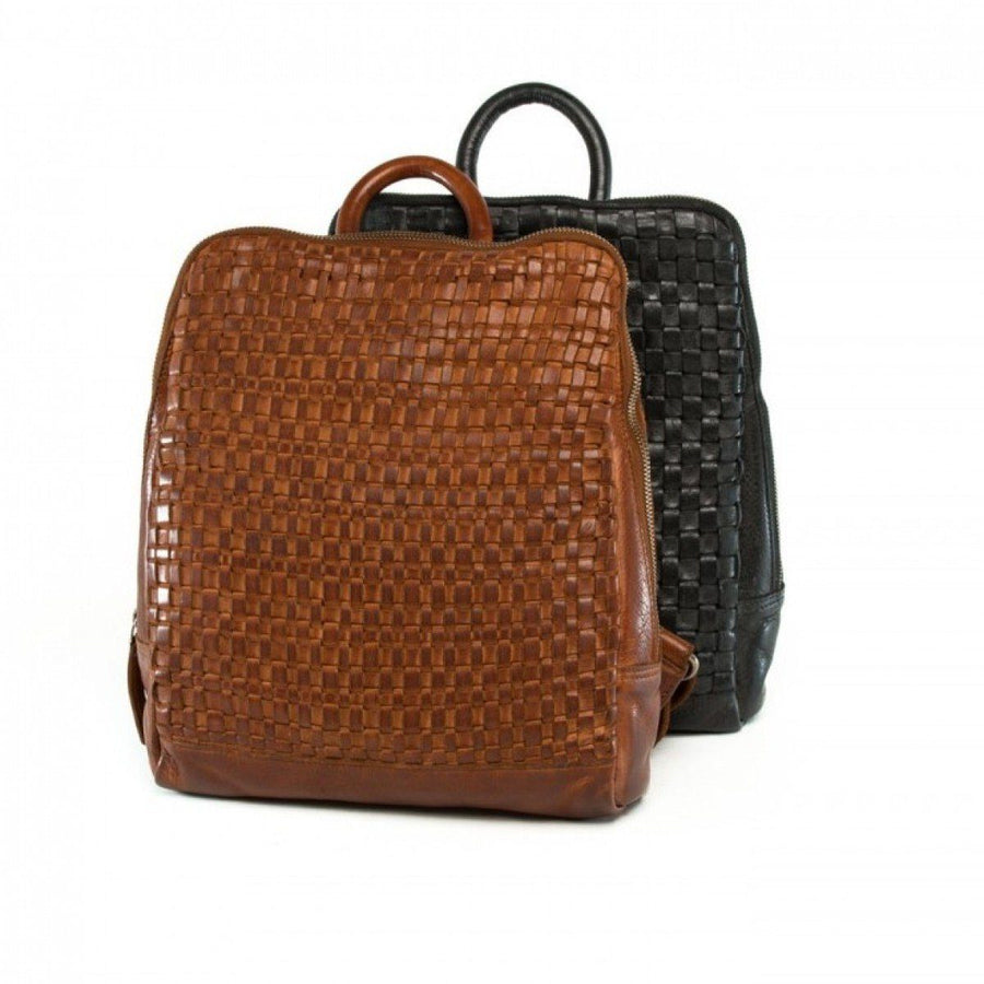 Lima Leather Backpack Backpack Oran Tan 
