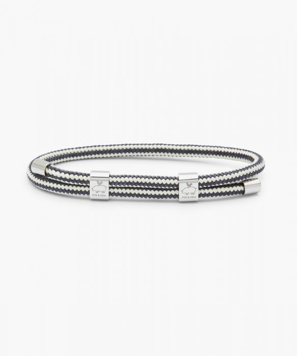Little Lewis DBL - Off White-Slate/Silver Jewellery Antell 