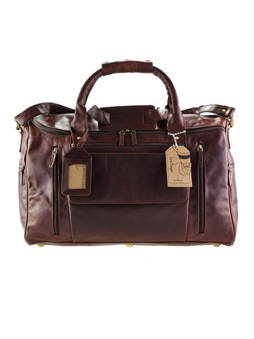 Lone Ranger Leather Travel Bag Travel Bag Oran Brown 