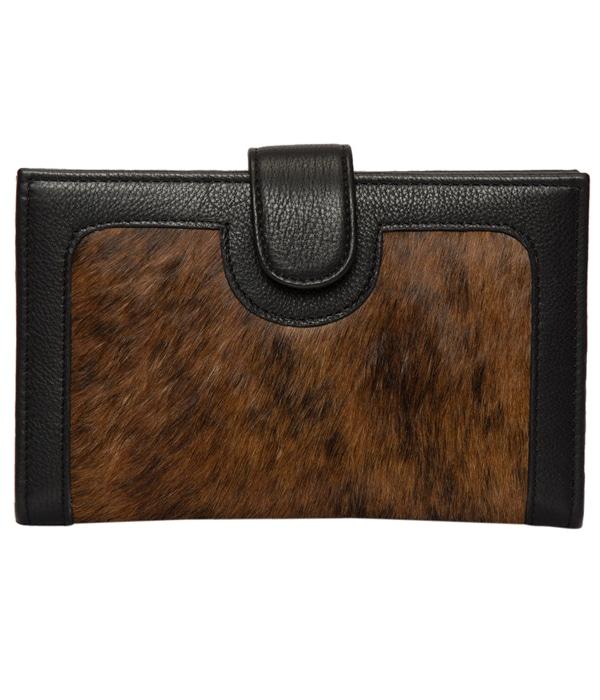 Los Angeles Cowhide Leather Clutch Wallet Wallet The Design Edge 