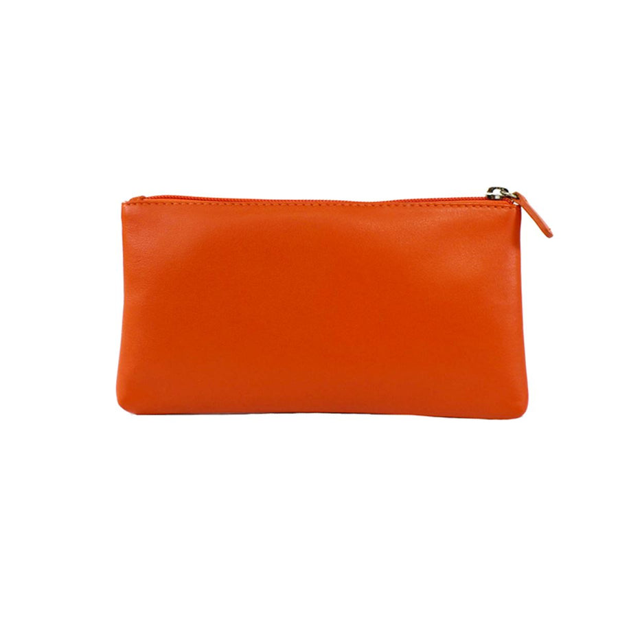 Makeup Case in Leather Bag Oran Orange 