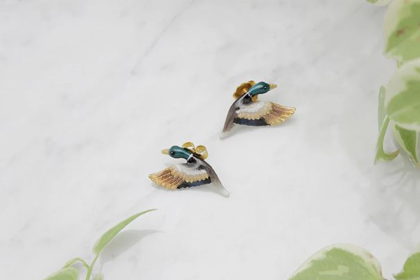 Mallard Duck Earrings Jewelry Good After Nine TH 