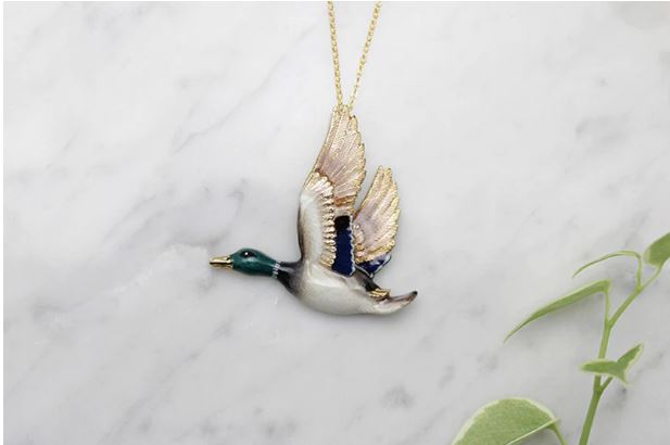 Mallard Duck Necklace Good After Nine TH 