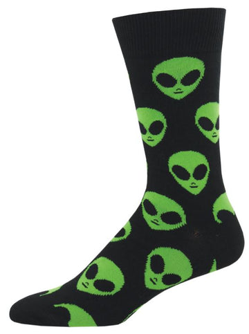 Men's Graphic Socks - We Come In Peace Accessories Bobangles 