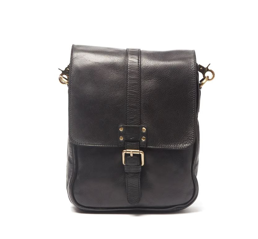 Mercury Leather Satchel Bag Oran Black 