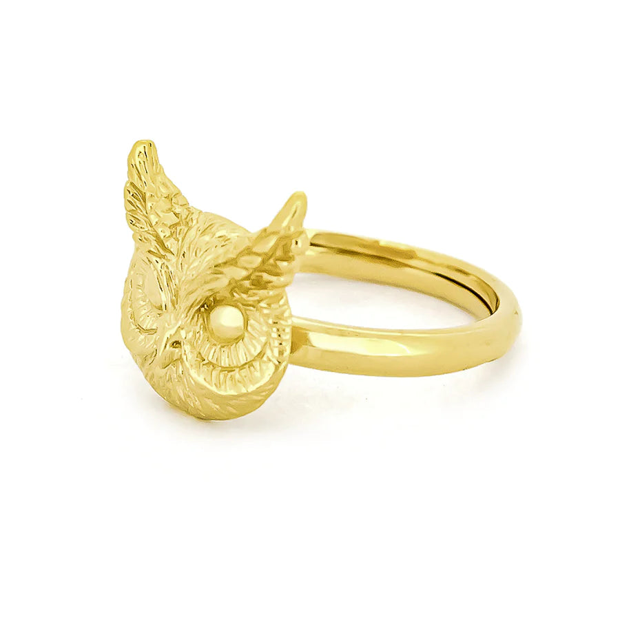 Merry Great Horn Owl Ring Jewellery Good After Nine TH 