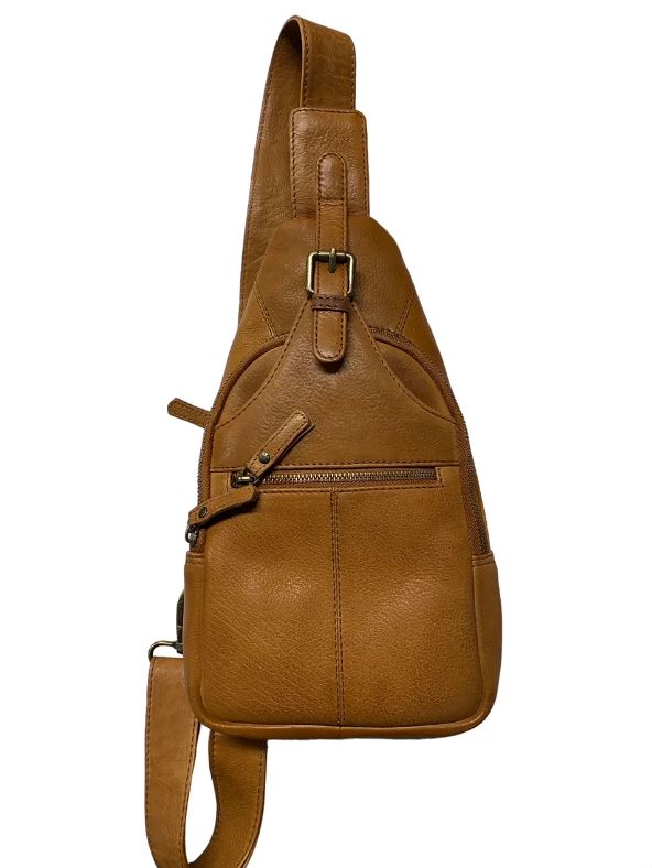 Mika Leather Sling Bag Bag Oran Tan 
