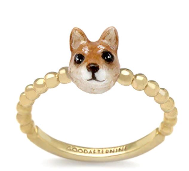 Mini Dog Ring Jewelry Good After Nine TH 