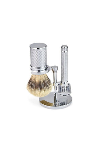 Mühle traditional 3 piece silvertip badger shaving set Shaving Barber Brands 