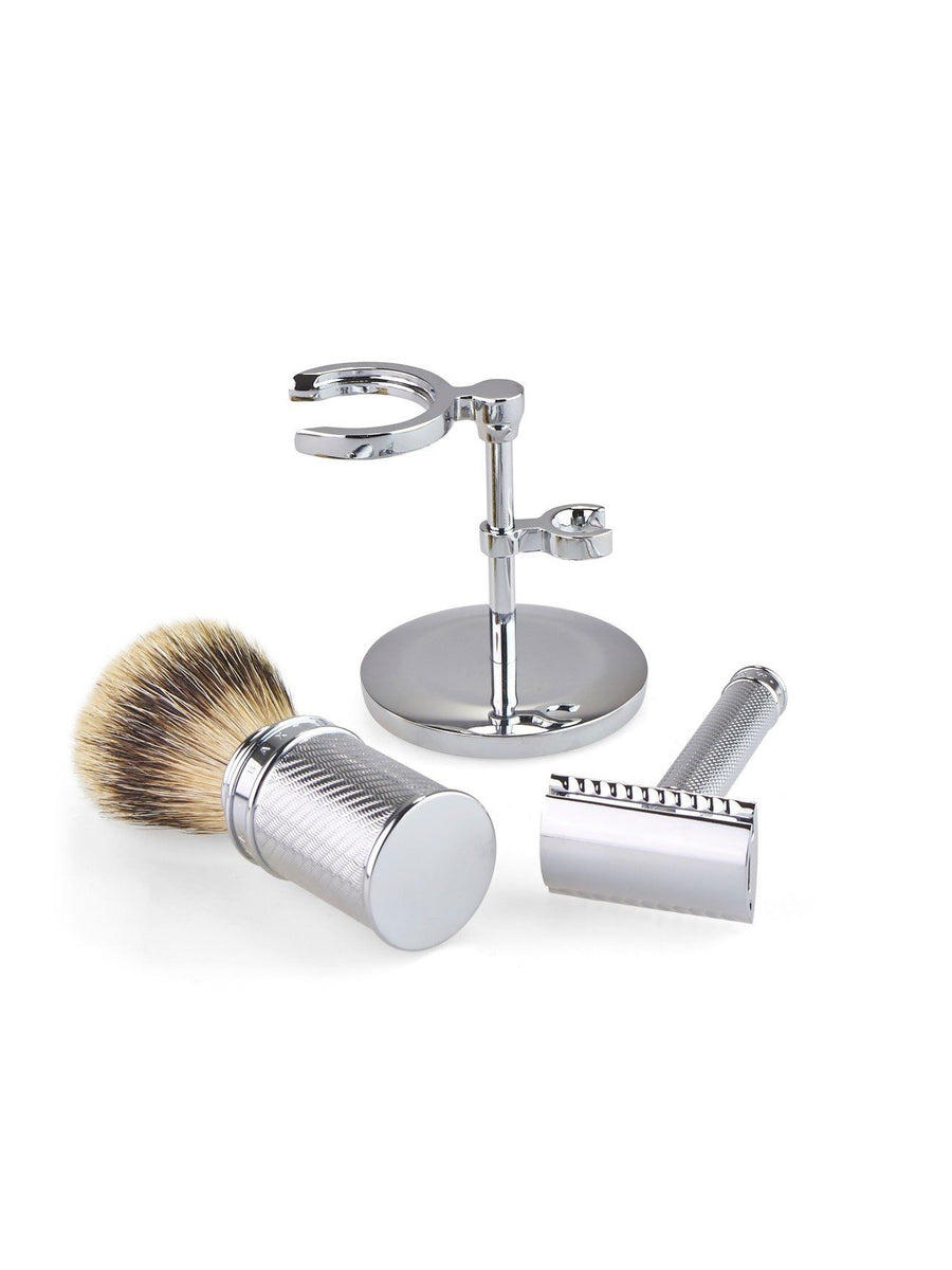 Mühle traditional 3 piece silvertip badger shaving set Shaving Barber Brands 