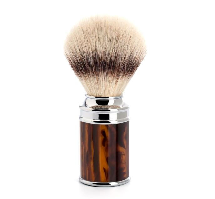 Mühle Traditional Silvertip Fibre Shaving Brush Shaving Barber Brands Tortoiseshell Resin 