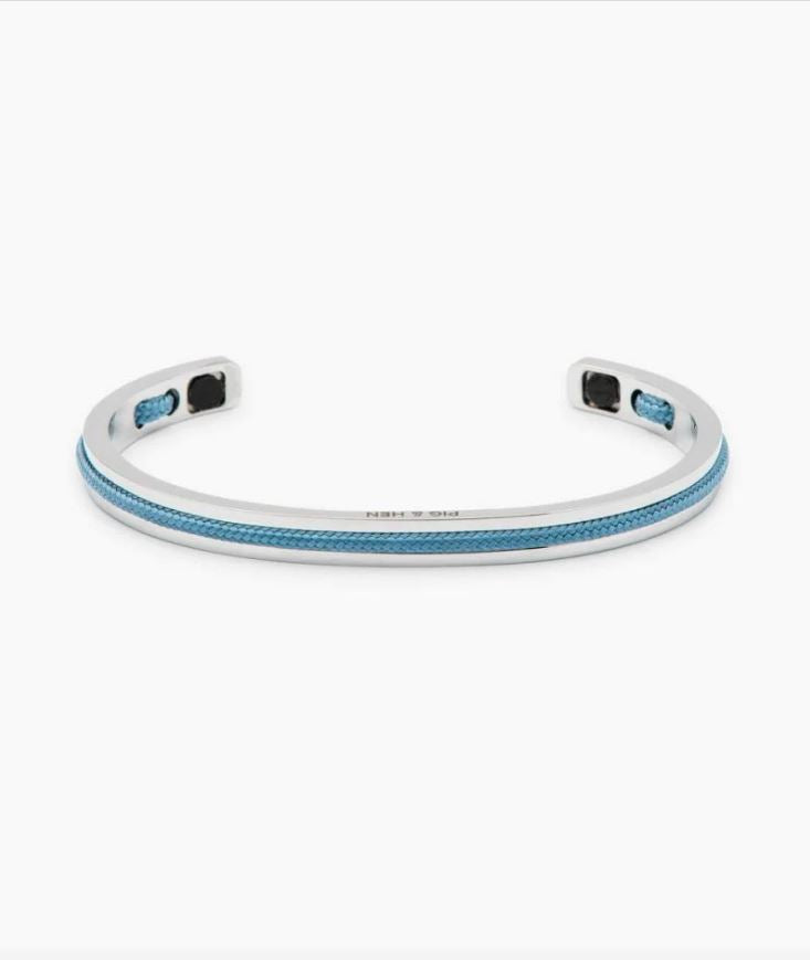 Navarch Cuff 6mm Pigeon Blue | Silver Jewellery Antell 