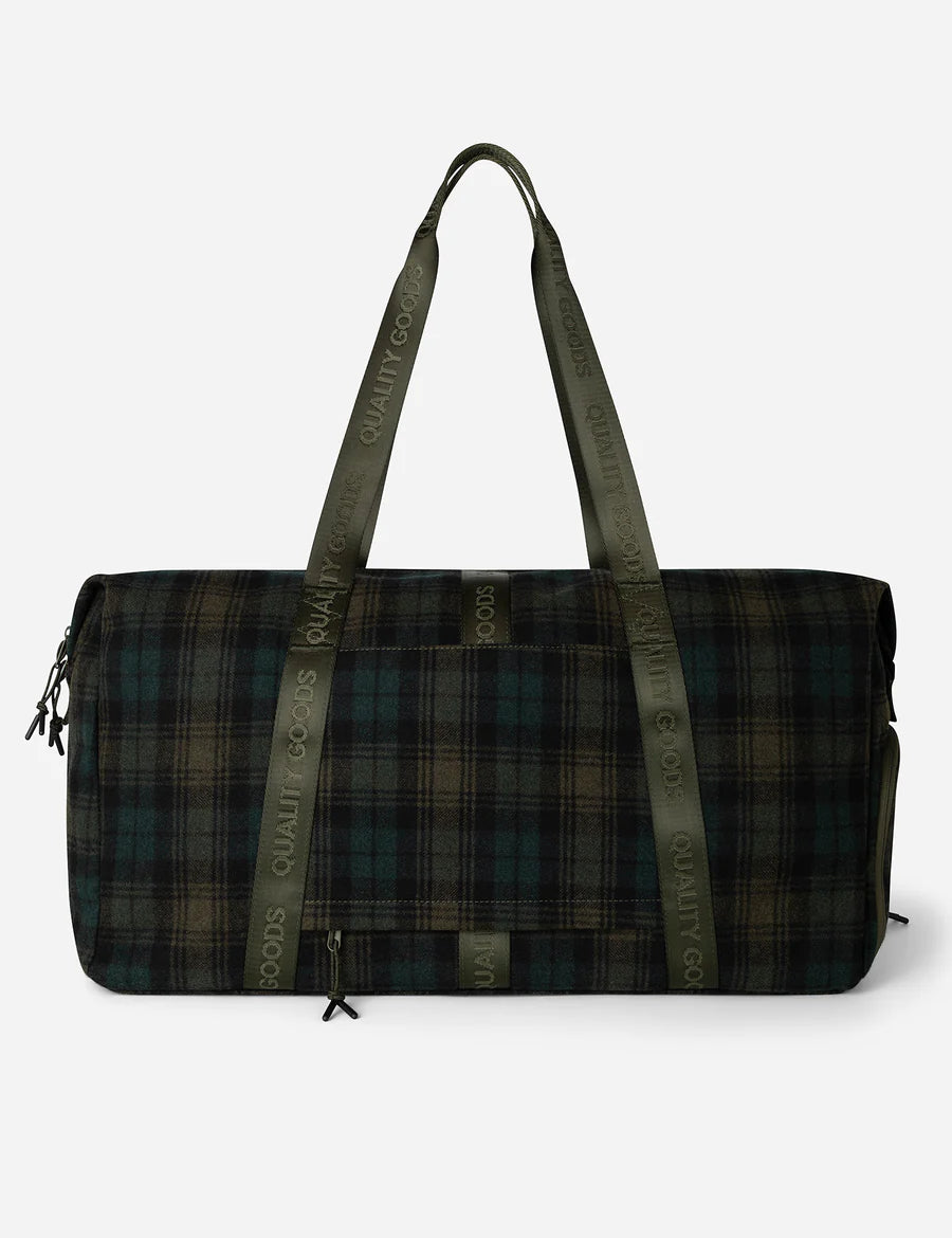 Nelson Duffle Bag Hat SideLife Green Plaid 