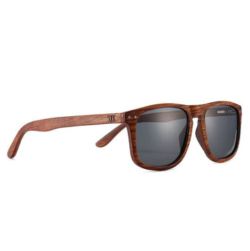 NOMAD - Black Polarised Lens with Rosewood Sunglasses Glasses Soek 