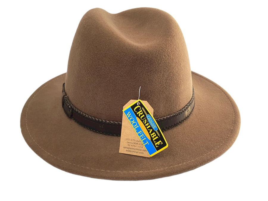 Norman Crushable Wool Felt Safari Hat Hat Avenel 