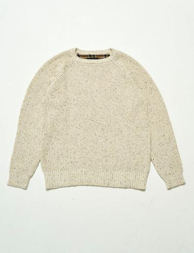 Organic Cotton Chunky Knit Sweater - Oatmeal SideLife 