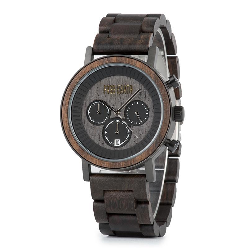 Ovo N Dark Wooden Watch Watch Fr33 Earth Wood 