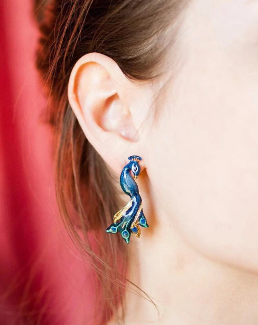 Peacock Earrings Good After Nine TH 