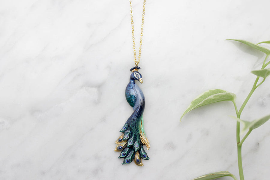 Peacock Necklace Good After Nine TH 