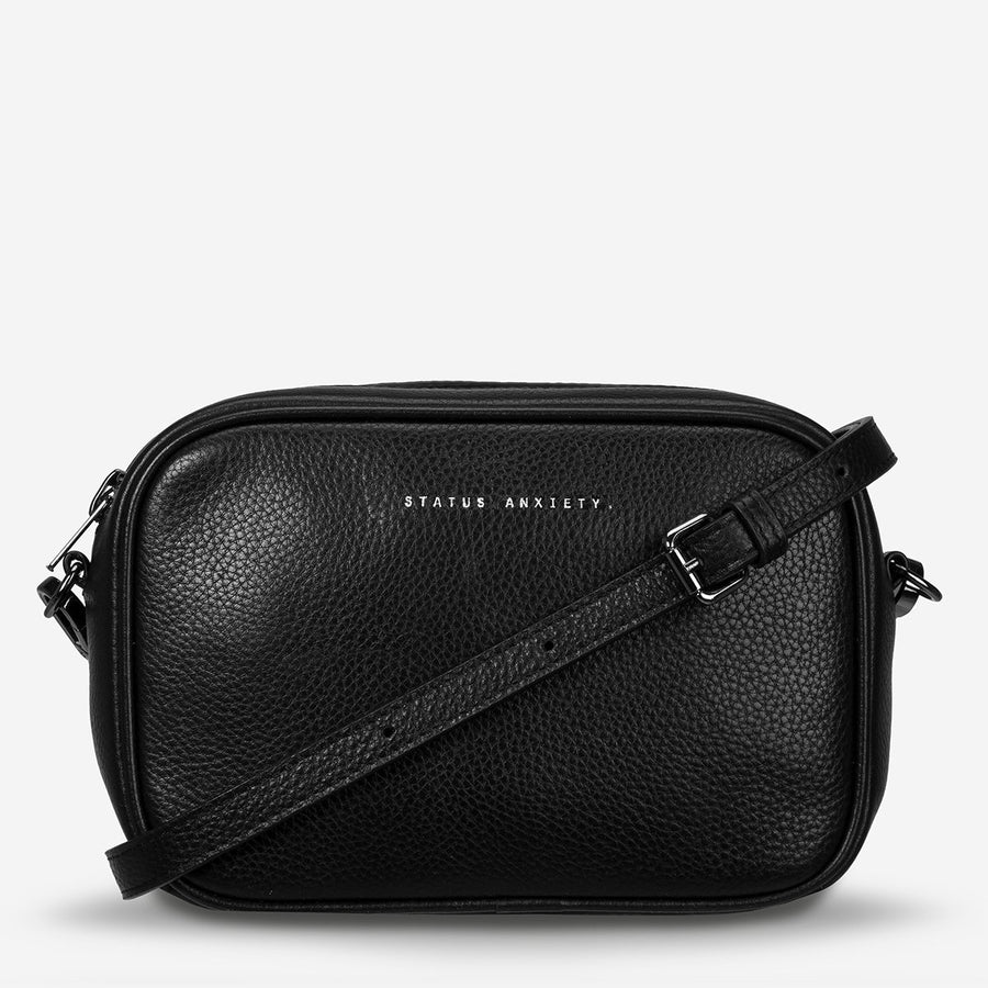 Plunder Leather Cross-Body Bag Bag Status Anxiety Black 