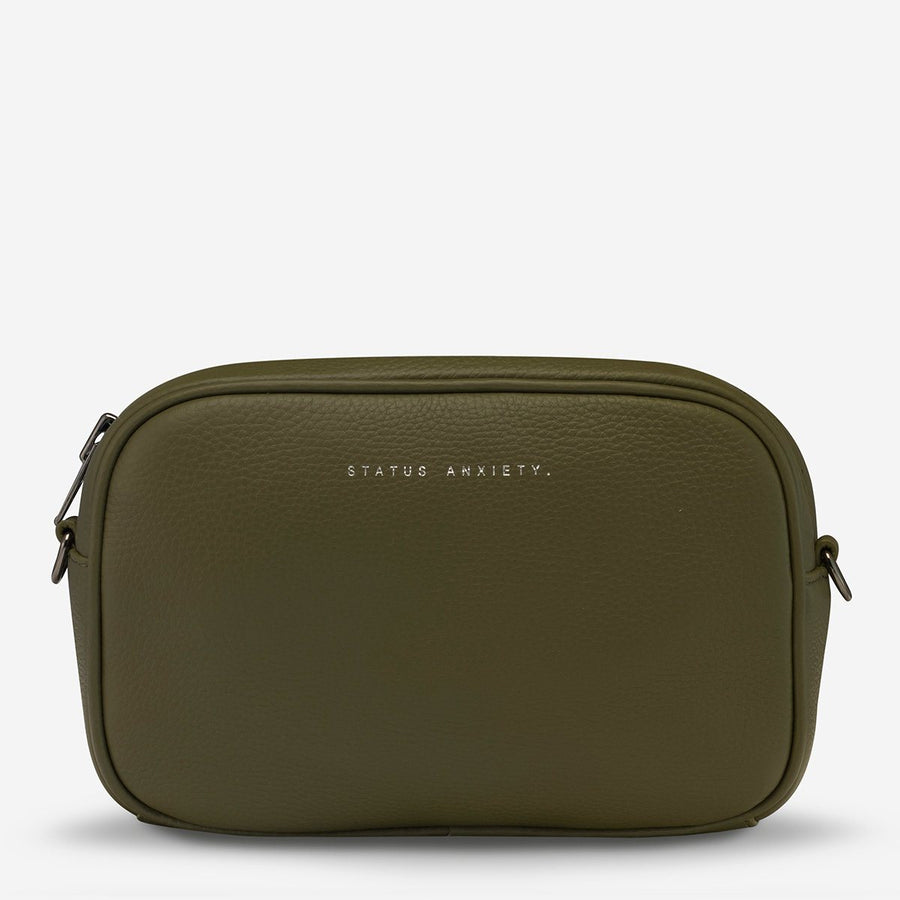 Plunder Leather Cross-Body Bag Bag Status Anxiety Khaki 